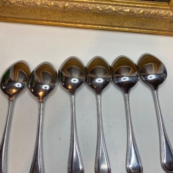 6 Towle Georgian House Bateman Stainless 18/8 Soup Spoon Japan - Picture 5 of 10